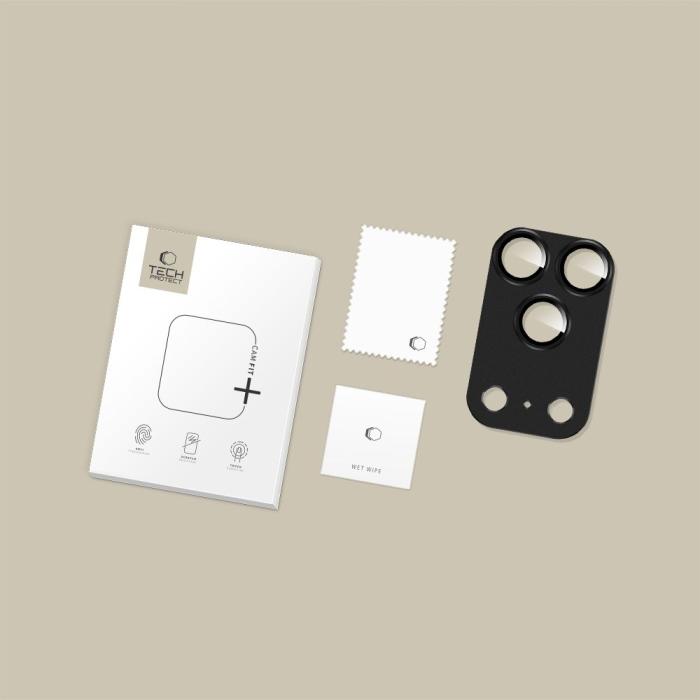 Bild 4, Tech-Protect iPhone 17 Pro Linsskydd CamFull Fit+ Svart