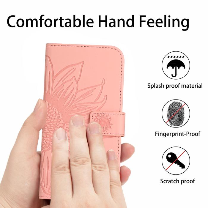 Bild 3, Xiaomi 17T Pro Fodral Läder Solros Ljus Rosa