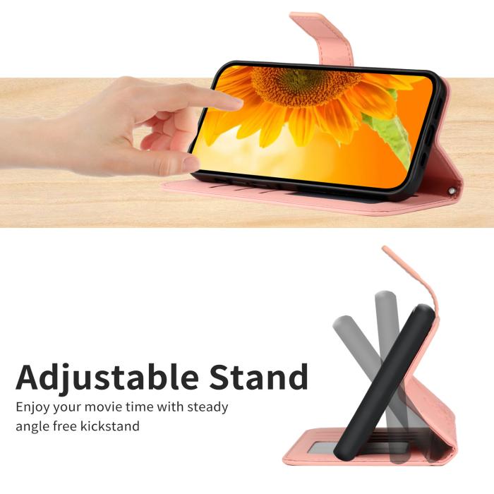 Bild 5, Xiaomi 17T Pro Fodral Läder Solros Ljus Rosa