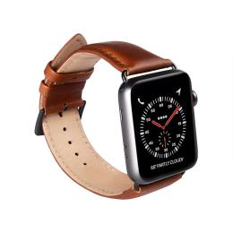 Buffalo Apple Watch 41/40/38 mm Armband Äkta Läder Brun