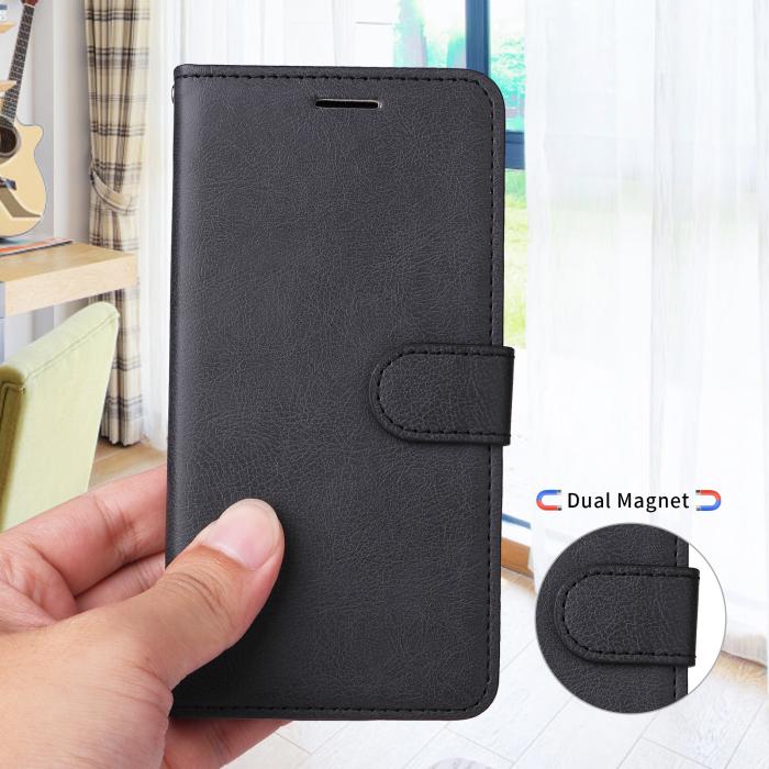 Bild 3, Motorola Moto G86 Power / G86 5G Fodral Läder Svart