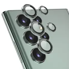 ENKAY Galaxy S23 Ultra Linsskydd Härdat Glas Svartgrön