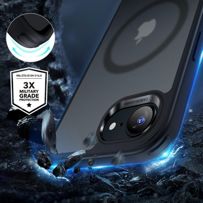 Bild 4, ESR iPhone 17e / 16e Skal MagSafe CH HaloLock Frostad Svart