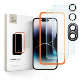 Tech-Protect iPhone 16 3-PACK Skärmskydd/Linsskydd