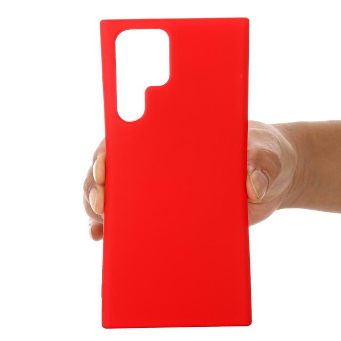 Bild 6, Samsung Galaxy S22 Ultra Skal Liquid Silikon Snodd Röd