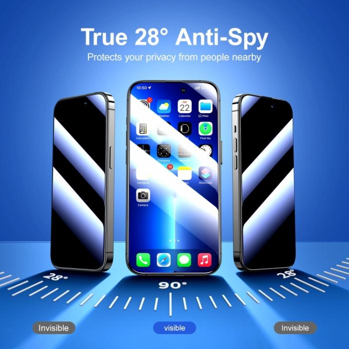 Bild 2, Joyroom iPhone 14 Plus Skärmskydd Härdat Glas Privacy