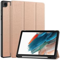 Samsung Galaxy Tab A9 Plus Fodral Tri-Fold Pennhållare Roséguld