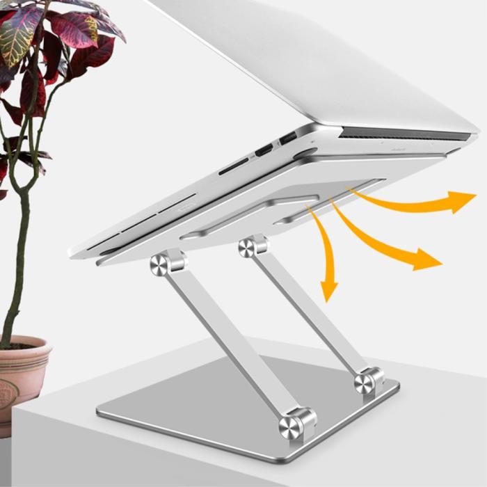 Bild 4, Justerbart Laptop Ställ Aluminium Grå