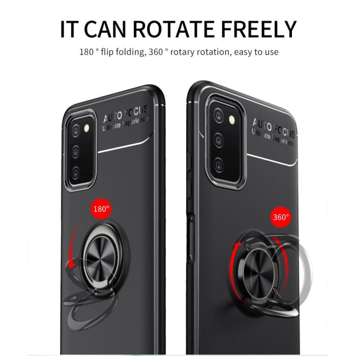 Bild 6, Samsung Galaxy A03s Skal Ring Svart/Blå