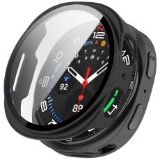Samsung Galaxy Watch 8 44 mm Skal Med Sk&auml;rmskydd Svart