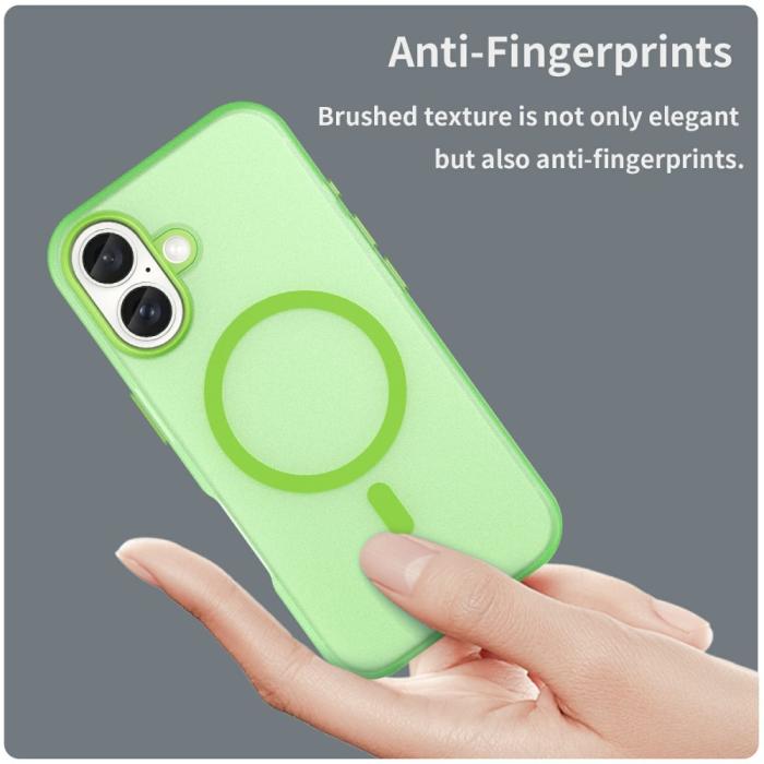 Bild 5, iPhone 16 Skal MagSafe Slim Matt Grön