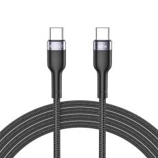 Tech-Protect 2m 60W 3A USB-C - USB-C UltraBoost Laddkabel Svart