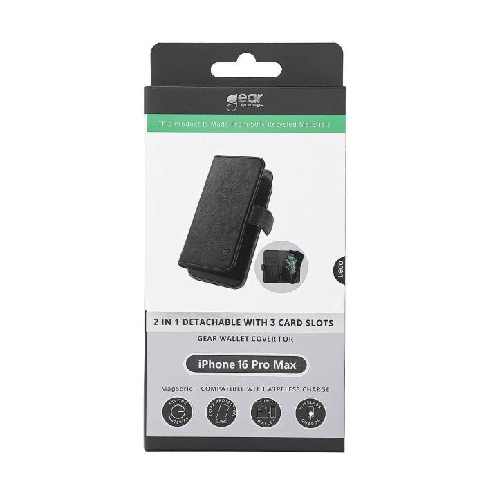 Bild 5, Gear iPhone 16 Pro 2in1 MagSafe Magnet Fodral / Skal Svart