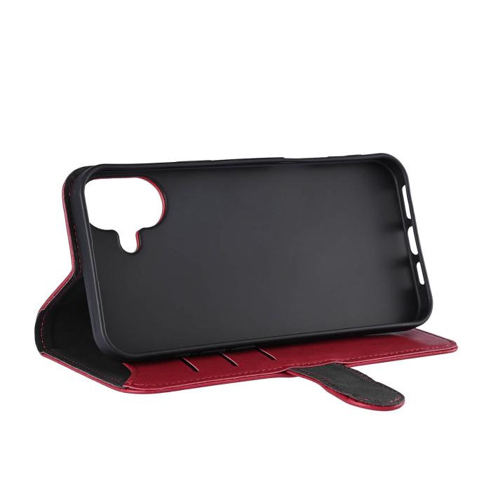 Bild 4, Gear iPhone 16 Plus Fodral MagSeries Läder Deep Red