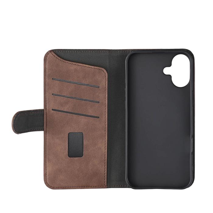 Bild 3, Gear iPhone 16 Plus Fodral MagSeries Läder Brun