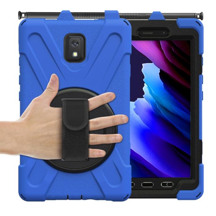 Bild 4, Samsung Galaxy Tab Active 3 Skal Hybrid Kickstand Rem Blå