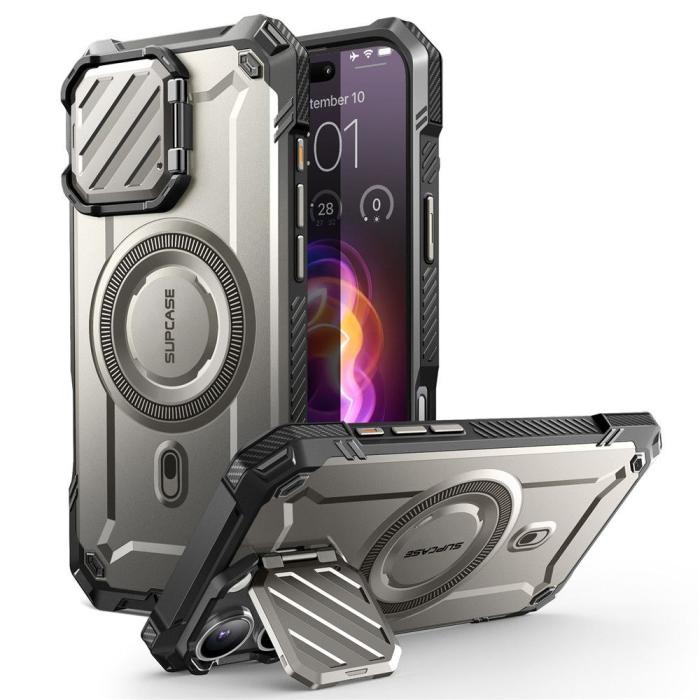 Bild 1, Supcase iPhone 16 Pro Skal MagSafe Unicorn Beetle XT Tigrey
