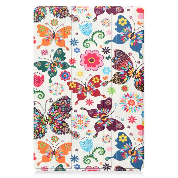 Bild 3, Samsung Galaxy Tab A8 10.5 (2021) Fodral Tri-Fold Fjärilar