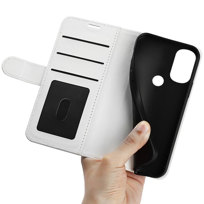 Bild 4, Motorola Moto G71 Fodral Crazy Horse Vit