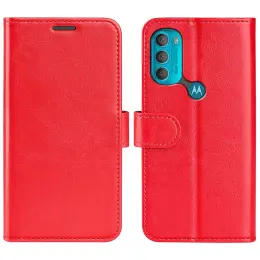 Motorola Moto G71 Fodral Crazy Horse Röd