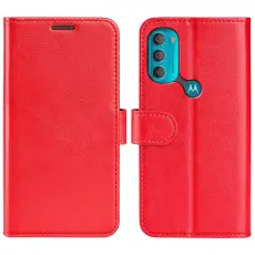 Motorola Moto G71 Fodral Crazy Horse Röd