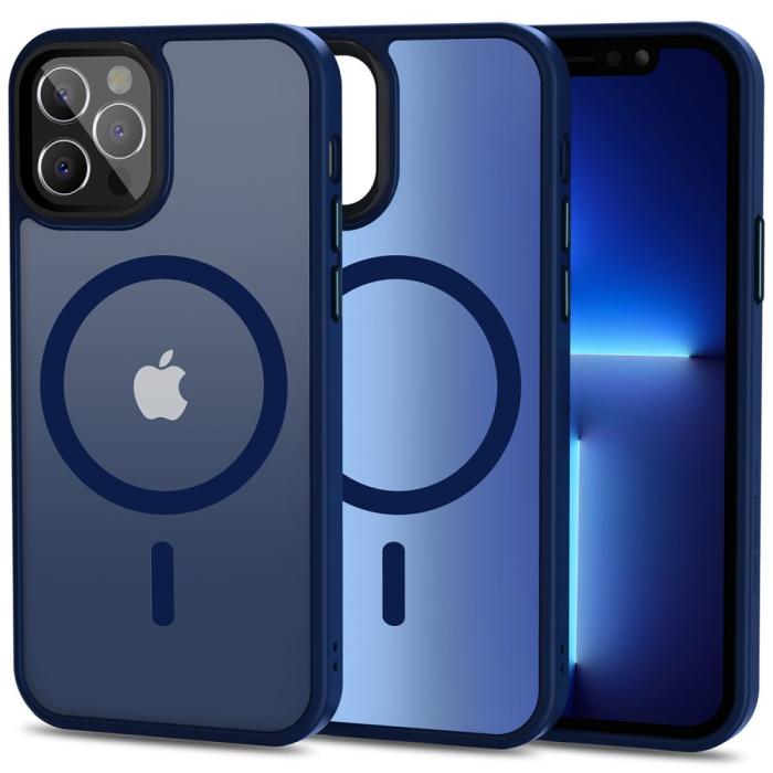 Bild 1, Tech-Protect iPhone 12 / 12 Pro Skal MagMat MagSafe Matt Blå