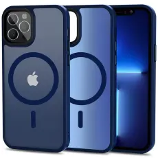 Tech-Protect iPhone 12 / 12 Pro Skal MagMat MagSafe Matt Blå