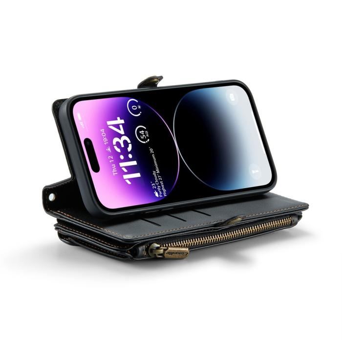 Bild 6, CASEME iPhone 14 Pro Max Plånboksfodral Svart
