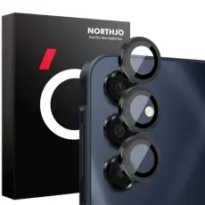 NORTHJO Samsung Galaxy A16 Linsskydd H&auml;rdat Glas Svart
