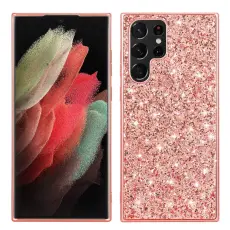 Galaxy S24 Ultra Skal Sparkling Glitter Roséguld