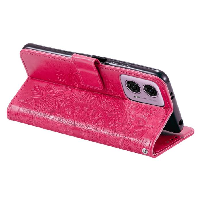 Bild 3, Motorola Moto G04 4G/G24 4G Fodral Mandala Rosa