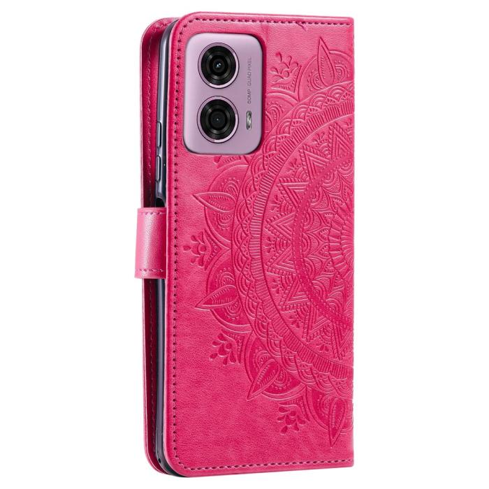 Bild 6, Motorola Moto G04 4G/G24 4G Fodral Mandala Rosa