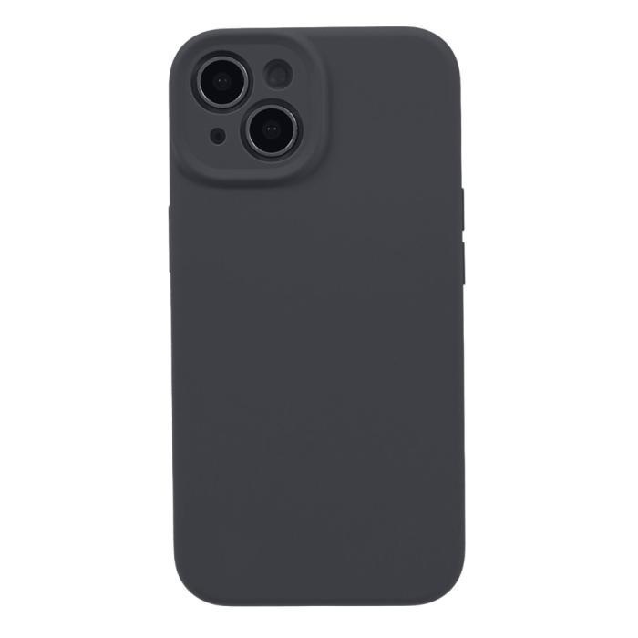 Bild 1, iPhone 15 Plus Skal Liquid Silikon Mörk Grå
