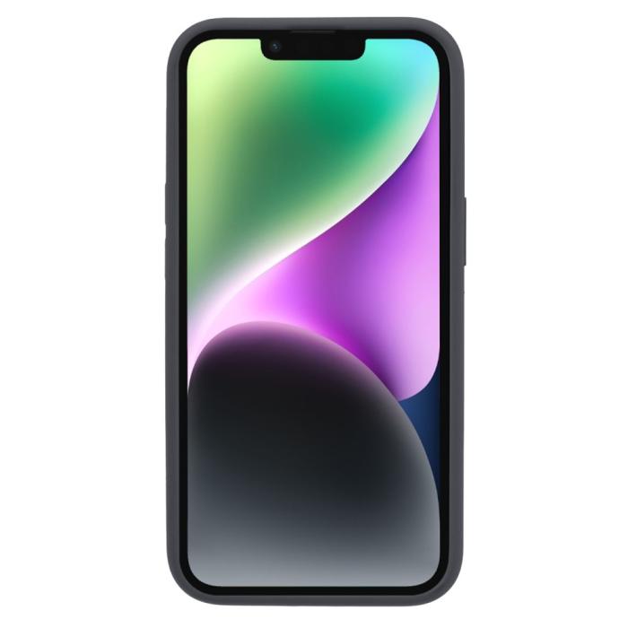 Bild 2, iPhone 15 Plus Skal Liquid Silikon Mörk Grå