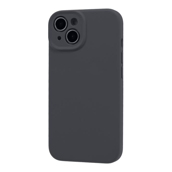 Bild 3, iPhone 15 Plus Skal Liquid Silikon Mörk Grå