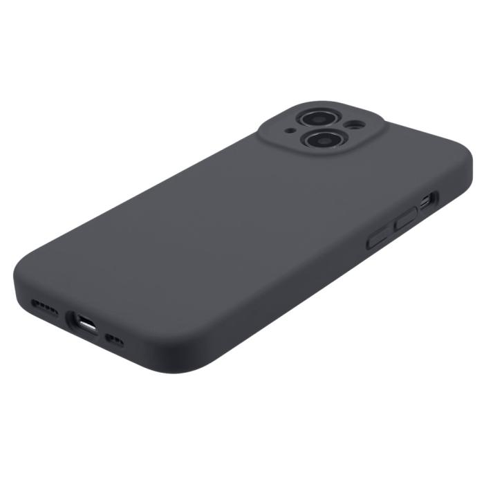 Bild 4, iPhone 15 Plus Skal Liquid Silikon Mörk Grå