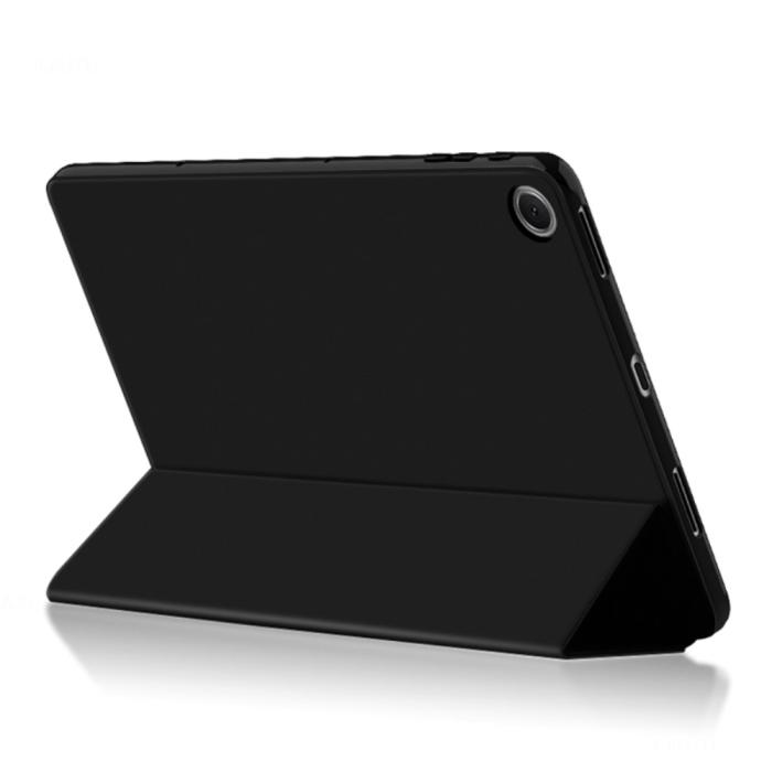 Bild 4, Google Pixel Tablet Fodral Tri-Fold Läder Svart