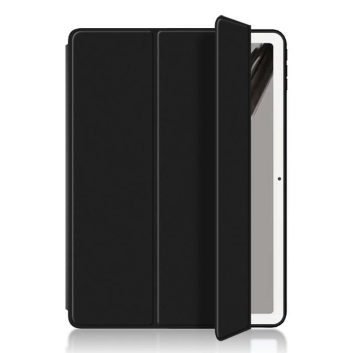 Bild 5, Google Pixel Tablet Fodral Tri-Fold Läder Svart