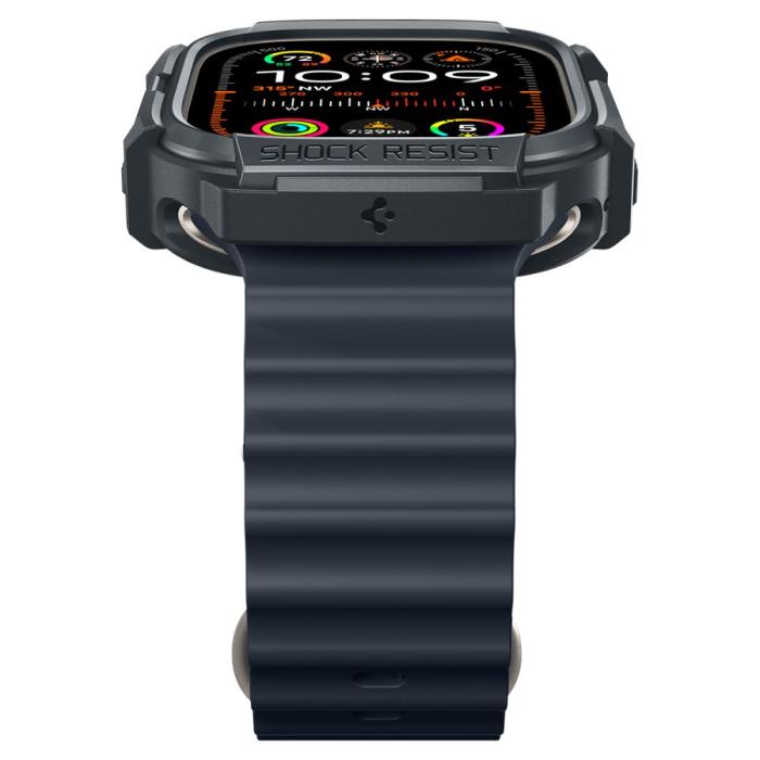 Bild 5, Spigen Apple Watch Ultra 49 mm Skal Rugged Armor Dark Grey