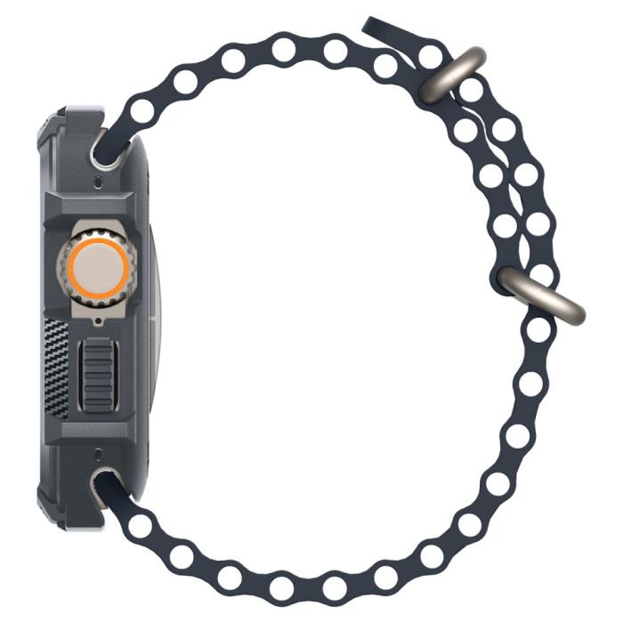 Bild 6, Spigen Apple Watch Ultra 49 mm Skal Rugged Armor Dark Grey