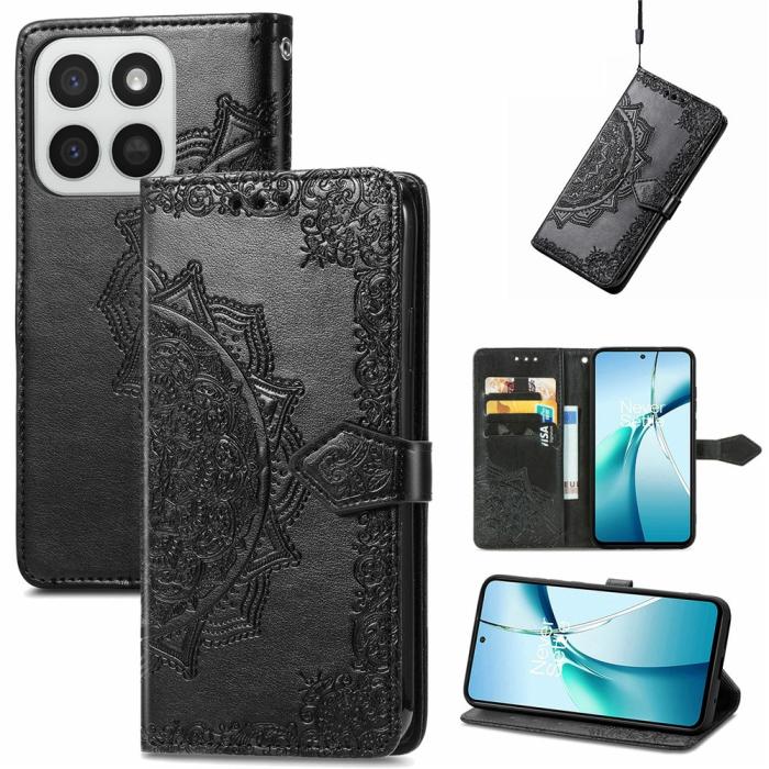 Bild 4, Honor 400 Smart Fodral Mandala Läder Svart