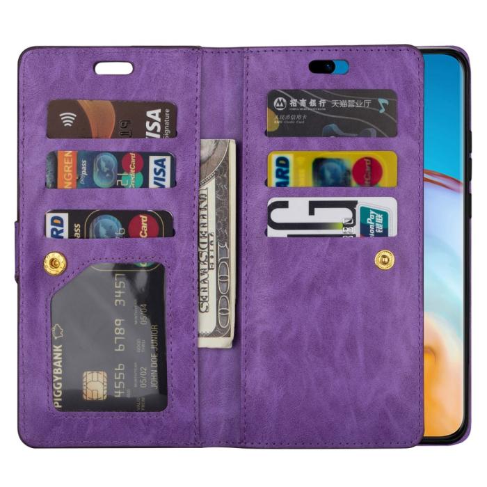 Bild 4, Samsung Galaxy S22 Plus Fodral Multifunktionell Läder Lila