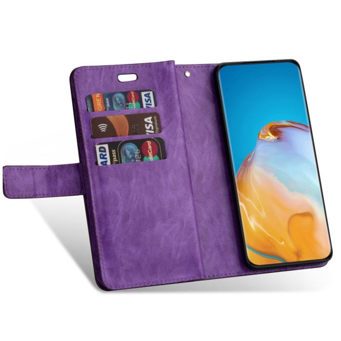 Bild 6, Samsung Galaxy S22 Plus Fodral Multifunktionell Läder Lila