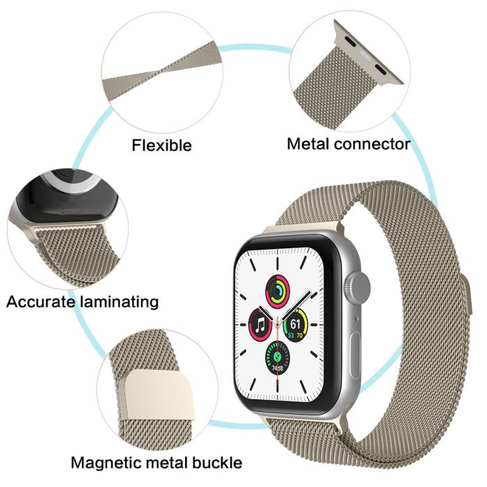 Bild 5, ColorPop Milanese Loop Metall Armband Apple Watch 42/44/45/49 mm