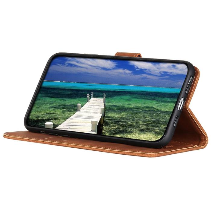 Bild 3, KHAZNEH Motorola Moto G32 Fodral Retro Läder Brun