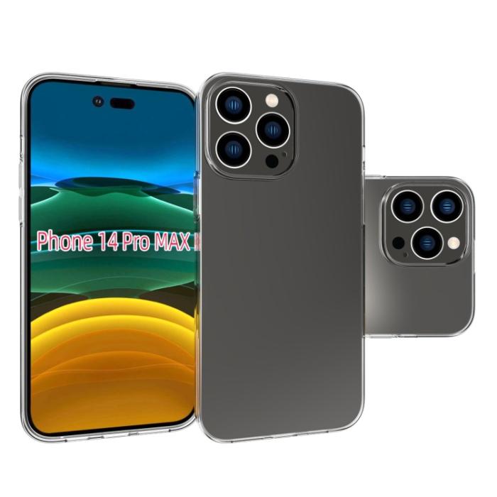Bild 2, iPhone 14 Pro Max Skal TPU Transparent