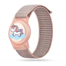 Tech-Protect Apple AirTag 2/1 H&aring;llare F&ouml;r Barn Nylon Magic Pony