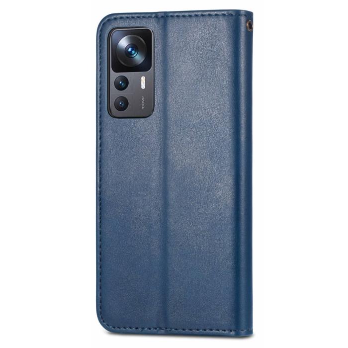 Bild 6, Xiaomi 12T / 12T Pro Fodral Magnetisk Mässing Blå