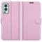 OnePlus Nord 2 5G - Litchi Läder Fodral - Ljus Rosa