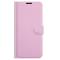 OnePlus Nord 2 5G - Litchi Läder Fodral - Ljus Rosa